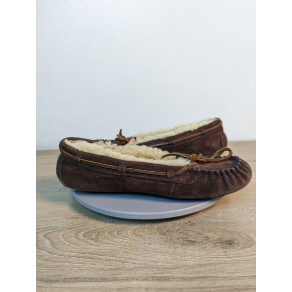 UGG Australia Chestnut Beige Moccasins Slippers Shoes Dakota 3050 Women’s Size 8 - Picture 6 of 11